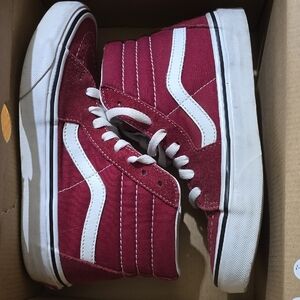 🟥Vans Red High-Top Sneakers